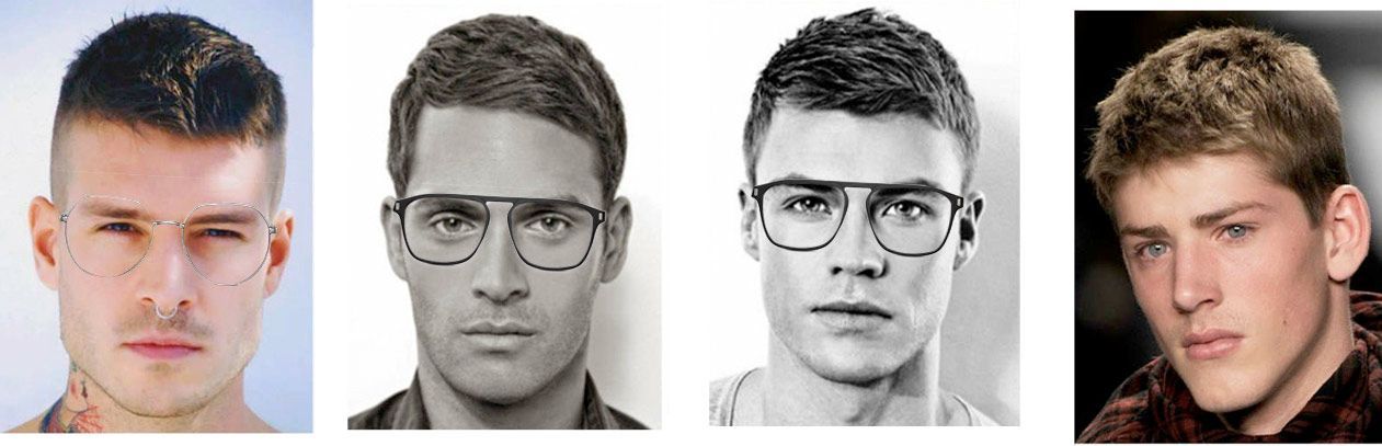 Diferentes estilos de gafas recomendados para cara triangular